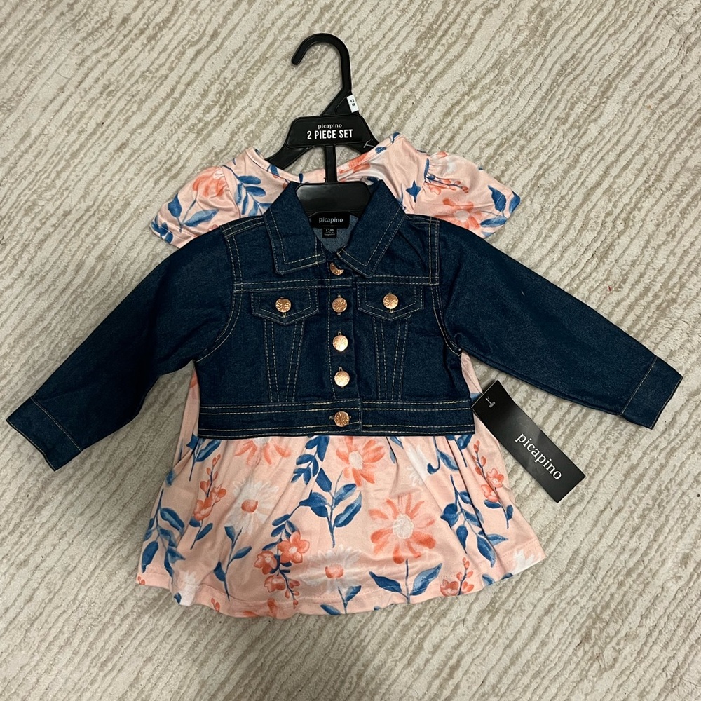 BRAND NEW Picapino 2-piece dress & jacket set